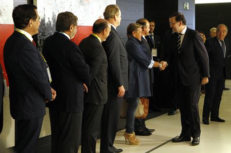 2/10/2014. Rajoy inaugura la XXV Asamblea Plenaria del CEAL. El presidente del Gobierno, Mariano Rajoy, a su llegada a la inauguración de la...